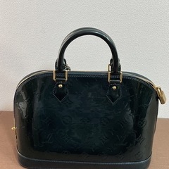 ルイ ヴィトン ヴェルニ ブルーニュイ アルマMM ハンドバッグ M93682