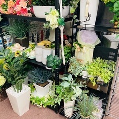 ★激安★造花　観葉植物　アートフラワー各種入荷　500円〜