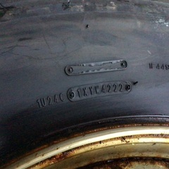 22年製 295/80R22.5 DUNLOP バリ山 スタッドレス 22.5×8.25 ホイル付き 2本 セット 引き取り限定