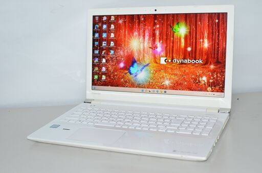 中古ノートパソコン 東芝 Dynabook T55/CW Windows11+office 高性能core i3-7100U/爆速SSD256GB/メモリ8GB/無線内蔵/カメラ/ブルーレイ搭載