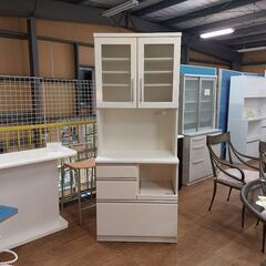 【愛品倶楽部柏店】NITORI ニトリ 2枚扉キッチンボード ベリーズ 80KB 幅80cm 愛品倶楽部柏店】 ニトリ ベリーズ80KB 2枚扉キッチンボード 白
