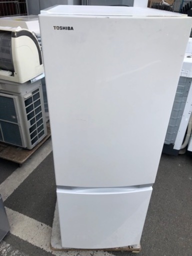 福岡市内配送無料　2019年式　東芝 TOSHIBA GR-P15BS(W) [冷蔵庫 （153L・右開き） 2ドア パールホワイト]