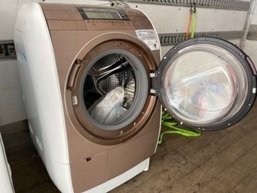 福岡市内配送設置無料 HITACHI(日立)の11.0kgドラム式洗濯乾燥機「BD-V110E3R - 洗濯機