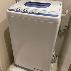 日立　洗濯機　白い約束　7kg 風脱水付き　2017年製