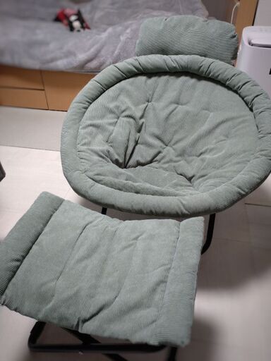 ★大特価！計2.7万円が1万円★美品：2way フォールディングチェア＋同色のオットマンのセット