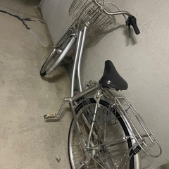 丸石 ママチャリ 自転車 シルバー