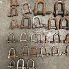 シャックル WLL 長シャコ 0.25t~1.5t まとめ売り 45個