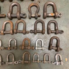 シャックル WLL 長シャコ 0.25t~1.5t まとめ売り 45個