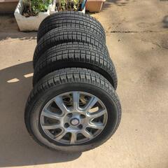 155/65R13 スタッドレスタイヤ アルミホイール 4本セット