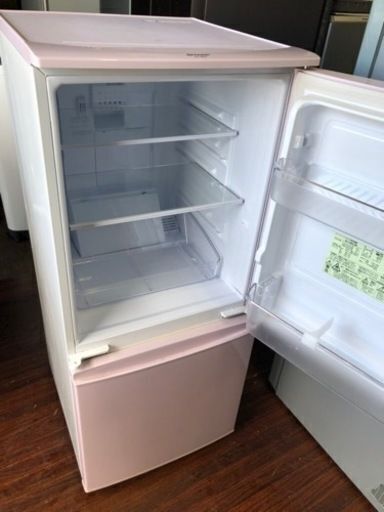 中古 SHARPシャープ 2ドア冷蔵庫 SJ-14X-P 137L 右開き 中古 SHARPシャープ 2ドア冷蔵庫 SJ-14X-P 137L 右開き 中古 SHARP