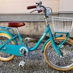 531、幼児自転車18インチ水色