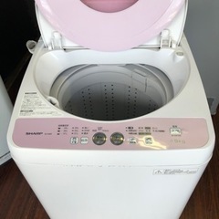 福岡市内配送設置無料　4.5kg 全自動洗濯機 ES-G4E2-P ピンク系 一人暮らし 単身用