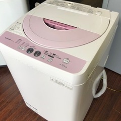 福岡市内配送設置無料　4.5kg 全自動洗濯機 ES-G4E2-...