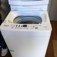 福岡市内配送設置無料 ハイセンス 4．5kg全自動洗濯機 エディオン 