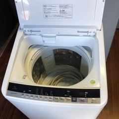 福岡市内配送設置無料　日立 全自動洗濯機 ビートウォッシュ 8kg ホワイト BW-V80B W