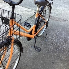 278 POUR TOUJOURS自転車26インチ オレンジボディー