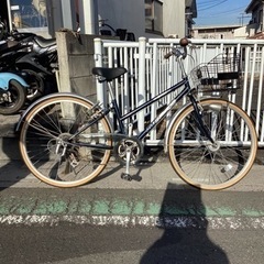 中古自転車】26インチ(紺メタリック) 外装7段