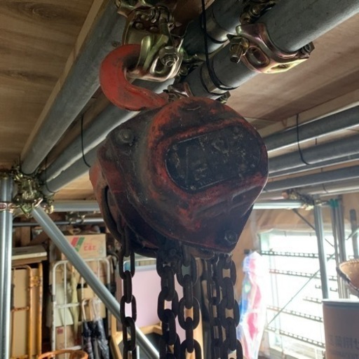 チェーンブロック　吊り下げ式　500kg  K-75  動作確認済み　中古品