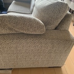 大塚家具 ビンテージ風 3人掛けソファ