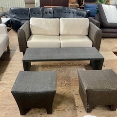 🌟激安‼️ 5点セットガーデンファ4人用ソファー幅180cm🌟N671