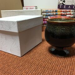 【未使用品】京都 清水 茶陶窯元 嘉祥窯 高杯 湯のみ 器 茶道...