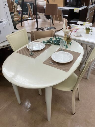 【お値下げしました!!】IDC大塚 ダイニング3点セット 丸テーブル 食卓テーブル 食台 No.479● ※現金、クレジット、スマホ決済対応※