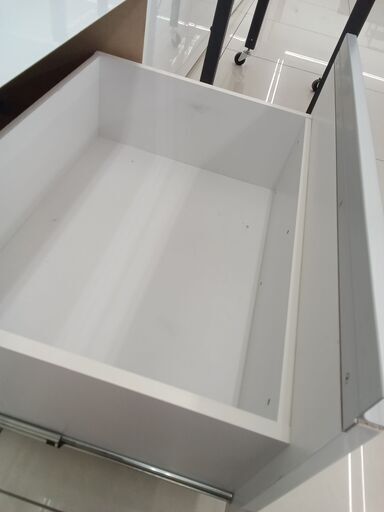 ☆ジモティ割あり☆ レンジボード ホワイト H120×D50×W200 