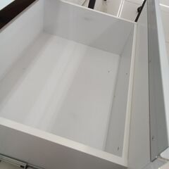 ☆ジモティ割あり☆ レンジボード ホワイト H120×D50×W200 