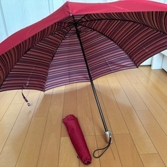 日本製！マルチボーダー柄の折りたたみ傘