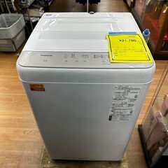S仕/パナソニック/6.0kg洗濯機/NA-F60B15/2022
