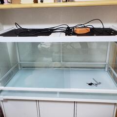 三晃商会　パンテオンホワイト　90×45、ミニマルサーモスタット、暖突Mサイズ×2(設置済)