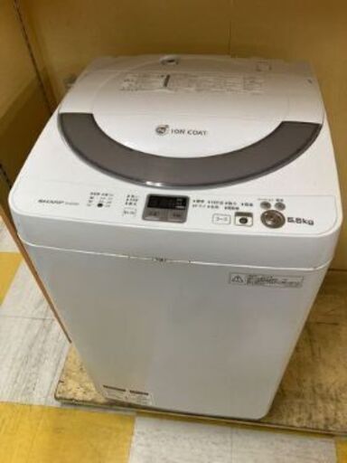 【リサイクルストアスターズ鹿大店】2014年製　シャープ SHARP ES-GE55N-S [全自動洗濯機（5.5kg） シルバー系]