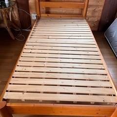 シングルベッド　木製　すのこ