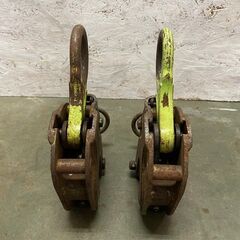 釜原鉄工所 オタフク滑車 シャックル式 2個セット