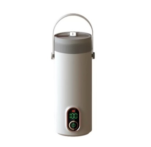 電気ケトル、電気温水カップ、ワイヤレスポータブル充電式トラベル加熱沸騰水カップ、300W急速加熱、27000 mAh大容量