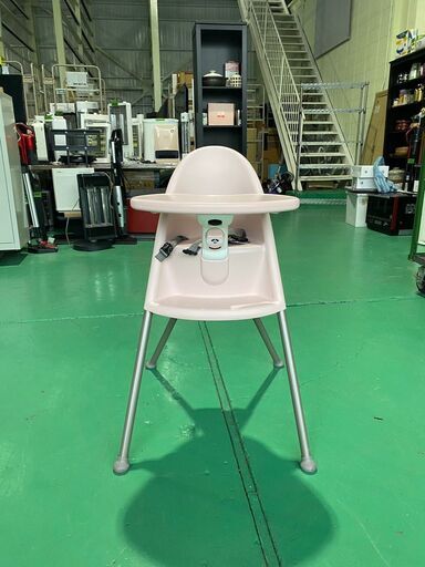 大阪⭐️エコマックス♻️「S129」ベビービョルン ハイチェア ベビーチェア 子供椅子 テーブル付ピンク