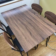 ダイニングテーブル椅子×4のセット　アイリスプラザ　ヴィンテージ...