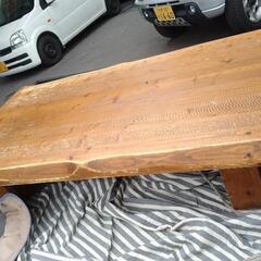 食卓　テーブル　机　重い　150×80 高さ35cm