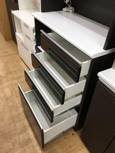 ☆ジモティ割あり☆ NITORI ニトリ 食器棚 W100×D51×H205 クリーニング 