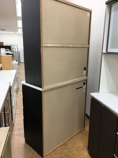 ☆ジモティ割あり☆ NITORI ニトリ 食器棚 W100×D51×H205 クリーニング 