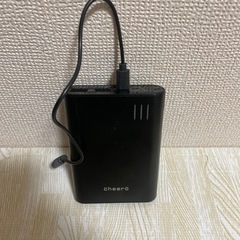 モバイルバッテリー　10400mAh　ライト付き　売ります