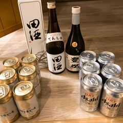 【ビール13本＆日本酒2本】田酒、マルエフ、スーパードライ等