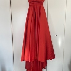 カラードレス　ウェディングドレス　結婚式　テラコッタ