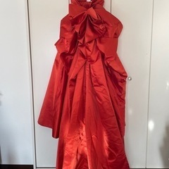 カラードレス　ウェディングドレス　結婚式　テラコッタ