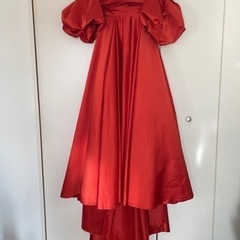 カラードレス　ウェディングドレス　結婚式　テラコッタ