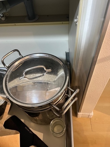 ゆで鍋　ラーメンなどの大人数用
