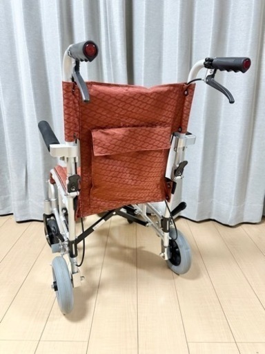 良品 マキライフテック 車椅子 折りたたみ ブレーキ付き