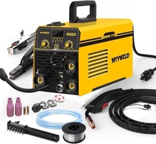 【新品未使用】半自動溶接機 MWM-175 ガス\u0026ノンガス 100V 溶接機 家庭