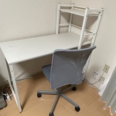 棚付きデスク＋椅子【IKEA】