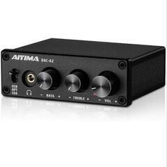 AIYIMA DAC-A2 ヘッドフォンアンプ PC-USB/光...